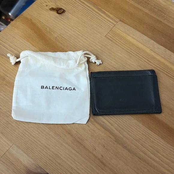 Balenciaga Black Leather Accessory